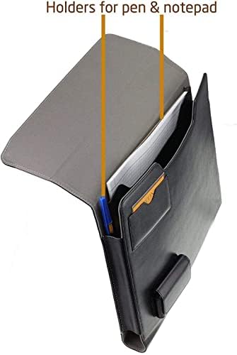 Broonel Black Leather Folio Case-Компатибилен со Acer Chromebook CB314-1HT-C1MQ 14 “