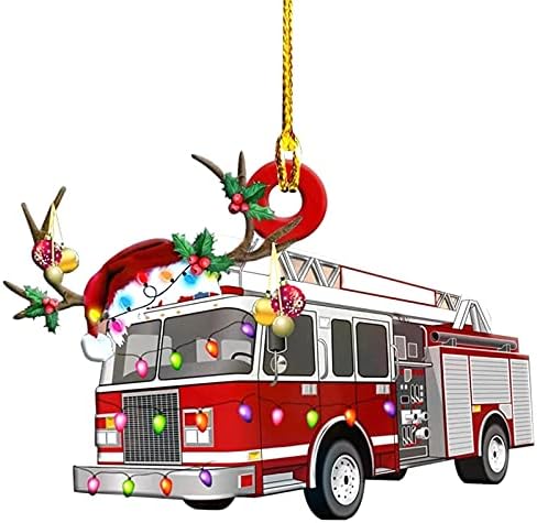 Нови украси 2021, Персонализирани Божиќни украси за новогодишни елки, украси за занаети, Божиќни украси подароци противпожарен