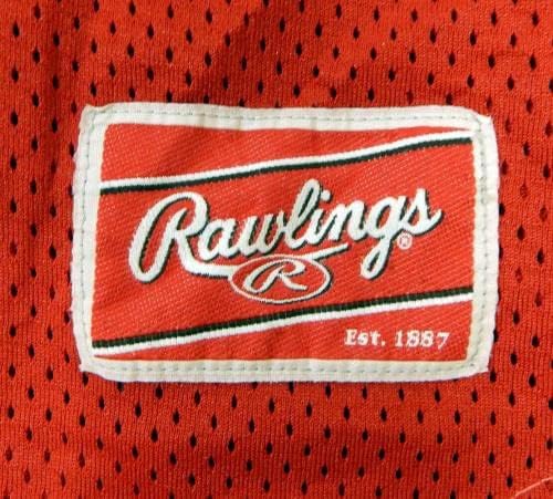 2015 Clearwater Threshers Bob Milacki #58 игра користеше црвен дрес 100 -ти печ 6 - игра користена mlb Jerseys