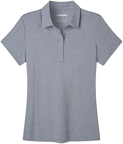 Fasенски маици на Faskunoie со 4 копчиња со кратки ракави со кратки ракави, обични врвови што дишат бргу суви маици за голф