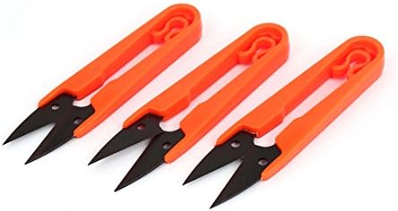 Аексит пластични рачни рачни алатки u обликувајте ја риболовната линија на вкрстениот бод предиво за ножици за ножици и ножици портокалови 3 парчиња
