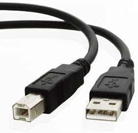 Мастер кабли брендиран печатач USB кабел, олово USB Type B, 1,5M USB 2.0 A MALE TO B MALE скенер за печатачи како Canon, HP, Lexmark, Dell, Xerox, Samsung ETC и други USB B уреди.