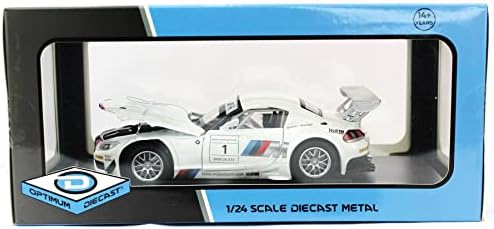 1:24 2013 BMW Z4 GT3- Бело - Оптимална диекаст - Класици на Мотор Сити