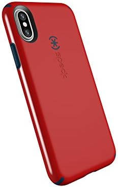 Spack Производи CandyShell Мобилен Телефон Случај за iPhone XS/iPhone X-Темно Афион Црвено/Длабоко Море Сино