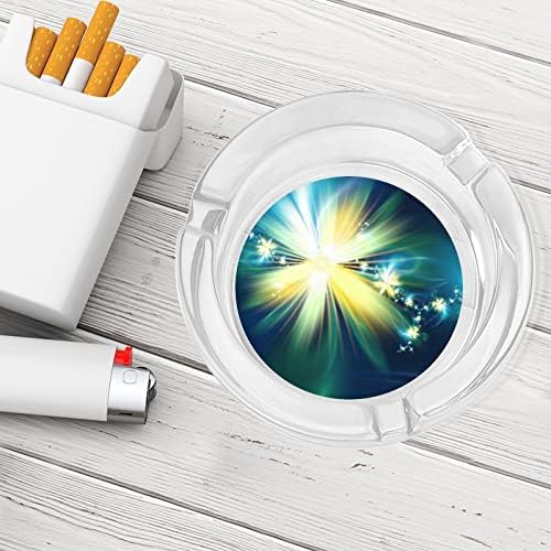 Блескава цветна цигара стакло од пепелници околу држачот за пушење на пепел за дома хотелска маса Топ декорација