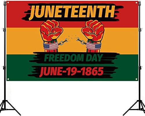 Јуниетент Фото штанд позадина Афроамериканец 19 јуни 1865 година Прослава на Денот на слобода на независност затворен на отворено
