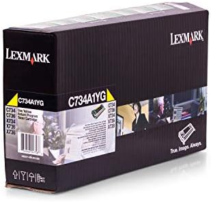 Lexmark C734a1yg Програма За Враќање Тонер Кертриџ, Жолта-Во Мало Пакување