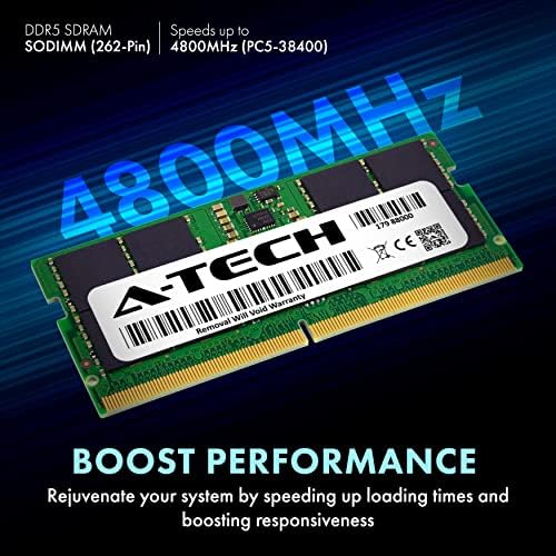 A-Tech 64 GB комплет RAM меморија компатибилен за ASUS TUF Gaming F17 FX707 Gaming Laptop | DDR5 4800MHz PC5-38400 SODIMM 2RX8