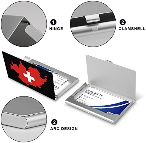 Швајцарија Швајцарско Знаме Земја Мапа Бизнис Картичка Сопственикот Тенок Бизнис Картичка Паричници Кредитна Картичка Случај Со Печатење Шема за Мажи &засилувач;