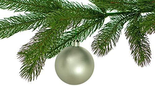 Мат сребрени божиќни украси за божиќни топки распрскувани пластични пластични