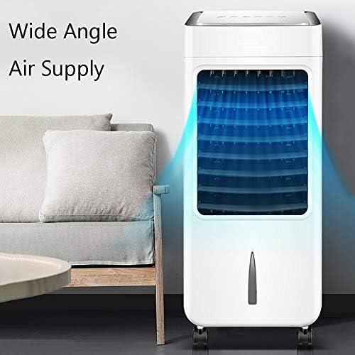 Подвижен вентилатор на климатик ZPee Home, 3 брзина на ладилникот за визуелна вода за ладилник, супер тивко осцилирачки испарувачки