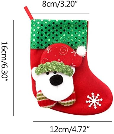 Божиќна торба подарок Божиќно декорација чорапи Кенди Мала торба за декорација на подароци занаети за занаети на отворено 100