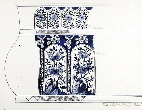 Оригинален дизајн За Порцеланска Делфт вазна