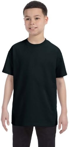 Гилдан младинска тешка памучна маица црна
