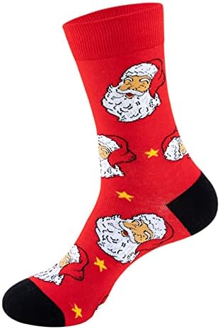 Спреј на чорапи топла Божиќна мода ветерно печатење средна цевка чорапи долга цевка памук симпатична без шоу чорапи жени