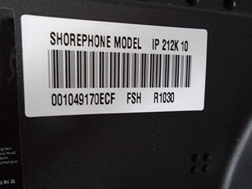 Shoretel Shorephone Model IP 212K VoIP Display Telephone W/Handset & Stand SLV