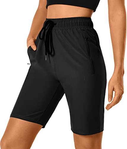 Шорцеви за пешачење за жени Брзо суви 7 Карго шорцеви со џебови лесни за голф патувања за патувања атлетски лето
