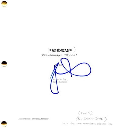 Дејвид Бореаназ го потпиша автограмот - Комби за целосна пилот -скрипта - Ангел - Бафи Вејмпир Слејер, Сели Бут, Jејсон Хејс