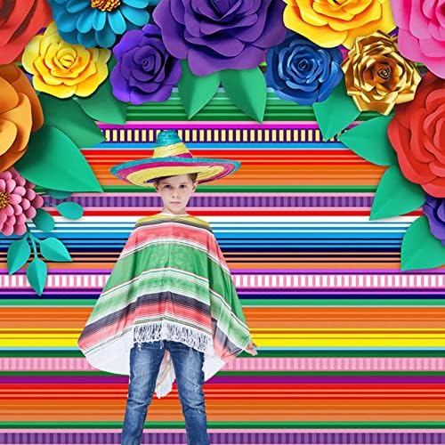 Мексикански Фиеста Тема Партија Шарени Синко Де Мајо Хартија Цвеќе Позадина Декорација Photobooth Реквизити Снабдува Голем Банер