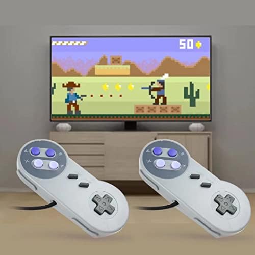 2 x USB контролер Погоден за Super Nintendo NES SNES, USB Famicom контролер JOYPAD GamePad Погоден за лаптоп/компјутер/Windows/PC/Mac/Raspberry