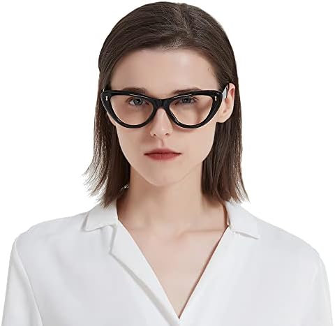 Нанако 4 Спакувајте Очила За Читање Мачки За Жени-Модни Лесни Сини Светлосни Блокирачки Очила