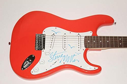 Стив Милер потпиша автограм Фендер Електрична гитара w/оригинален уметнички цртеж JSA