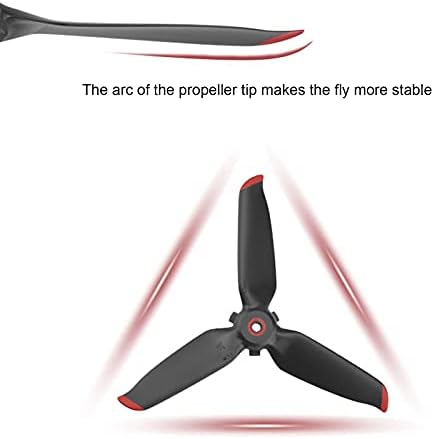 Вршење на пропелери со беспилотни летала, 2Pair RC Drone Propellers трајни материјали цврсти за FPV комбо беспилотно летало