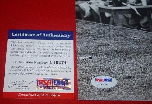 Ya Tittle New York Giants потпишаа 11x14 Photo PSA/DNA COA Y19274 - Автограмирани НФЛ фотографии