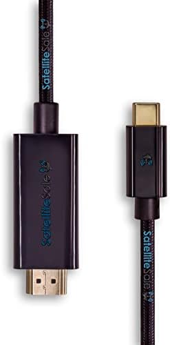 Дигитален USB тип на USB до HDMI Универзален адаптер за кабел 4K/30Hz најлонска жица Универзална жица 2160p Црн мозок 30 стапки