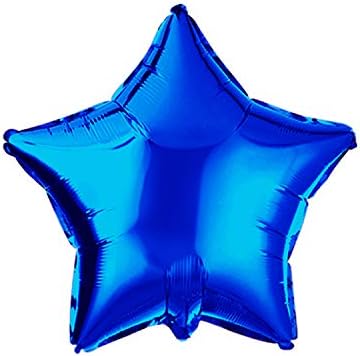 Сина Ѕвезда Балон 18 Инчи Фолија Балони Милар Хелиум Балони За Роденденска Забава Свадба Бебе Туш Украси, Пакет од 20