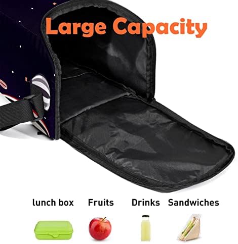 Торби за ручек За Жени Мажи, Изолирана Торба За Ручек Со Балон Со Топол Воздух Со Прилагодлив Ремен за Рамо За Училиште, Работа,