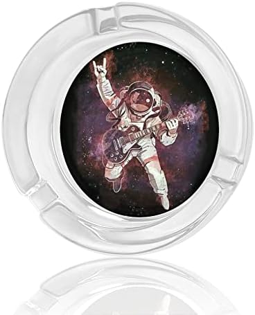 Рок астронаут со гитара во вселенски стакло од пепелници за цигари ветровитоф ѓубре може да печати фенси фиоки за пепел за домашна