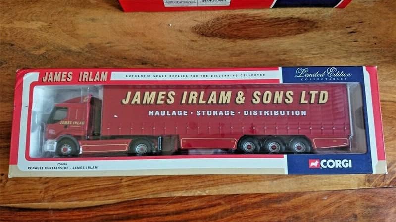 Корги за Renault CurateSide James Irlam & Sons Limited Edition 1/50 Diecast Truck Pre-Builed Model