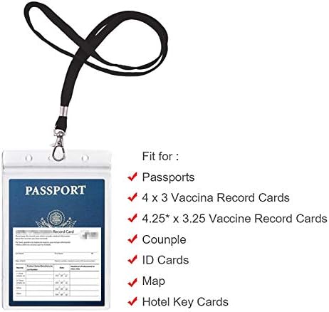 Носител на пасоши од 10 парчиња 4x6 инчи Екстра големи држачи за лична карта ПВЦ држач за картички Пополнете за пасоши, готовина,