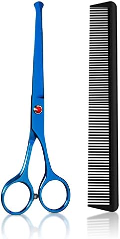 Ножици За сечење коса,6,5 Инчни Професионални Ножици За Коса Од Нерѓосувачки Челик Безбедност Заоблени Совети За Деца Фризерски