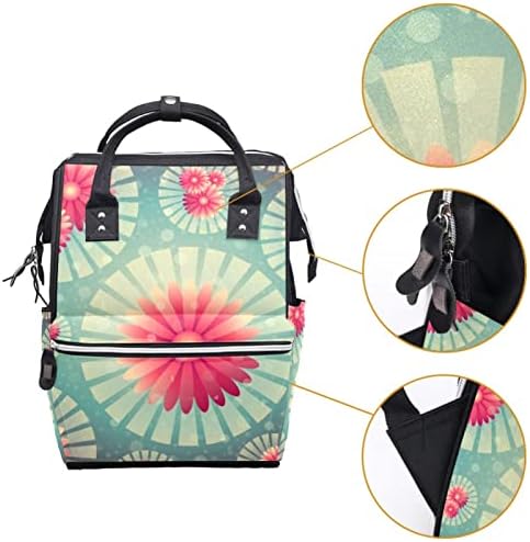 Дигитална уметност цветна шема за пелена ранец со менување торби за девојчиња за девојчиња девојчиња девојчиња мама торба