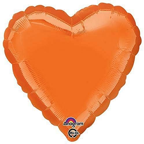 Анаграм Срце - Металик Портокалова Фолија Балон, 18