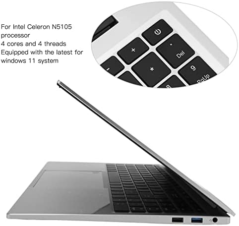 16 Инчен Лаптоп, Домашна Тетратка Повеќе Интерфејси 1920x1200 IPS Екран 7000mAh Батерија За Celeron N5105 ПРОЦЕСОР За Патување