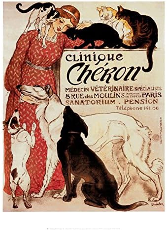 Клиник Шерон од Теофил Александре Штајнлен Уметнички постер