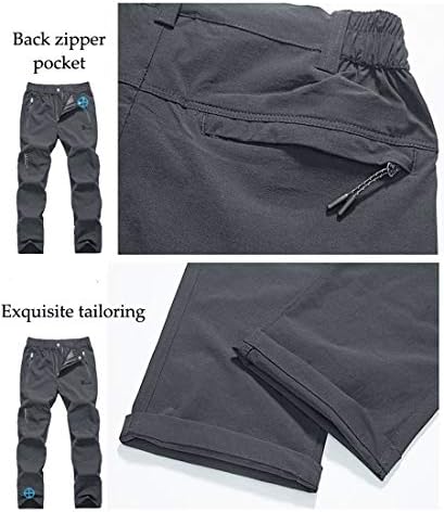 Rdruko женски панталони за пешачење на отворено, лесна брза сува вода отпорни на патувања риболов панталони со џебови