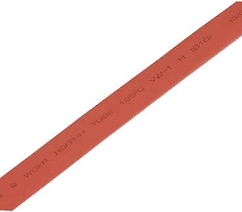 Нов LON0167 Црвен дијаметар од 10 мм со дијаметар на топлина, намалена цевка за намалување на цевката за цевка 6м (Ротер Шрумпфсхлауч 10мм Wärmeschrumpfschlauch 6m