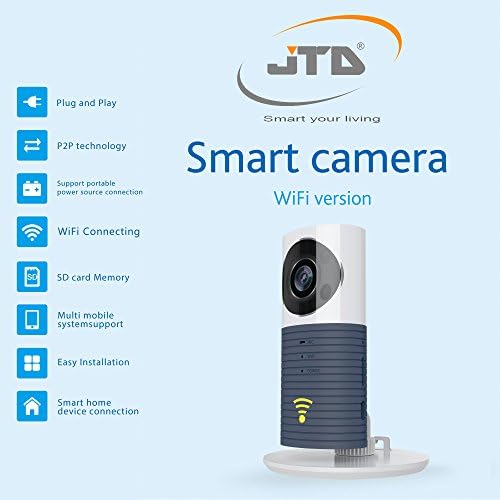 JTD Smart Wireless IP WiFi DVR Security Subveylance Camera со детектор за движење Двонасочен аудио и ноќен визија Најдобра безбедносна