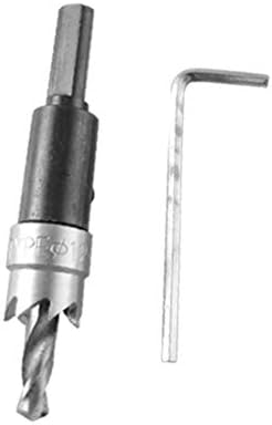 X-DREE 12mm Метал Пресврт Дупчалка За Сечење Дупка Видов Алатка W Хексадецимален Клуч (Chiave da tallio по метало да 12 mm con