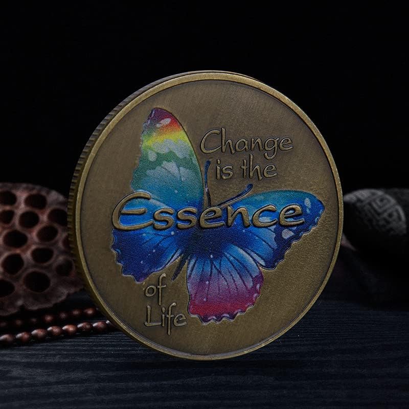 Loveубовта пеперутка се претвора во бронзени комеморативни монети метални занаети колекционери