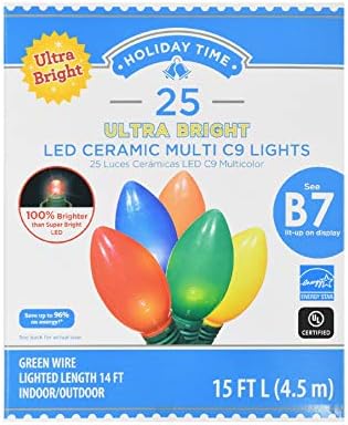 Време на одмор 25 Ултра светла LED керамички мулти Ц9 светла