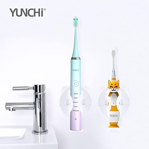 Електрична четка за заби на Yunchi за возрасни и деца, y7 за полнење Sonic електрични четки за заби, 8 глави за четкички со