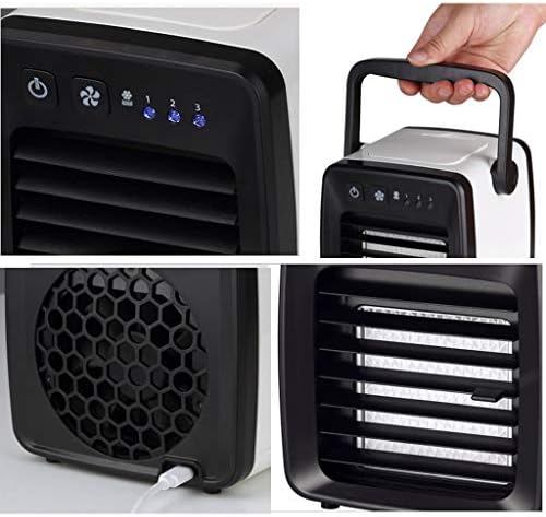 LovePet Mini Portable Air-Conditioning Fan, USB ладилник за воздух, вода ладен мал вентилатор, нем, 3 ветрови, 130x145x220mm
