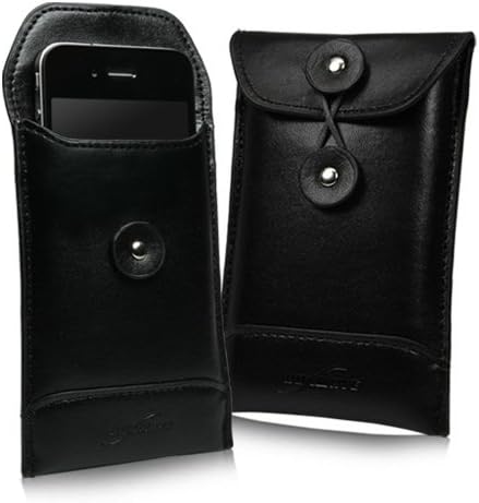 Кутија за боксерски бран за EasyFone Prime A1 - Неро кожен плик, кожен стил на паричникот на паричникот за лесен за Prime A1
