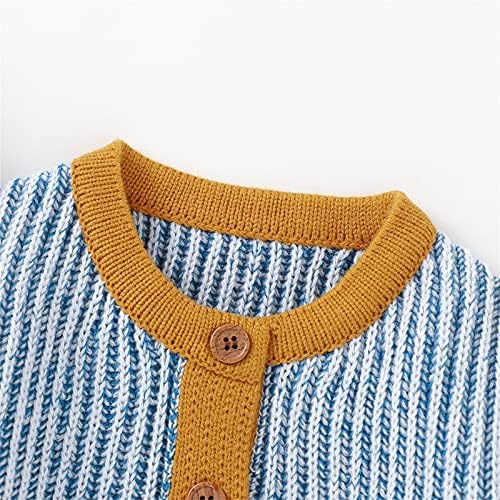 Кошули за момчиња од мали деца постави џемпер од блуза капа момчиња џемпер за џемпери бебешки облеки плетени памук памук со