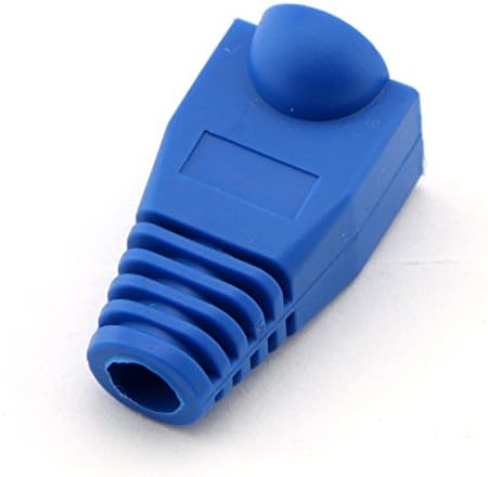 100 парчиња CAT5E CAT6 RJ45 Ethernet Network Cable Cable Elser Elser Fool Boots Connector Connector Cover Cover